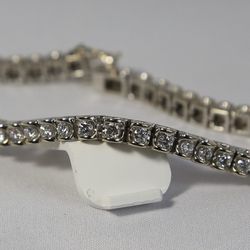 Diamond & 14k White Gold Tennis Bracelet 