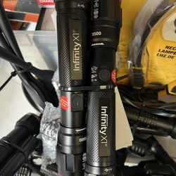 Infinity X1 3500L Dual Power Focusing Flashlight, 2-pack