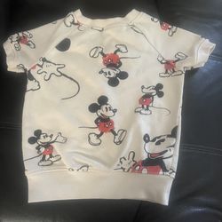 Mickey Short Sleeved Sweatshirt 