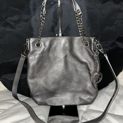 Genuine Michael Kors Platinum Handbag 