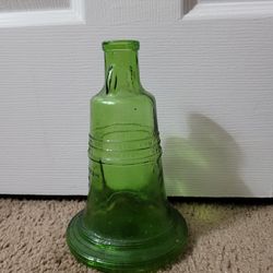 Vintage Green  Library Bell Bottle