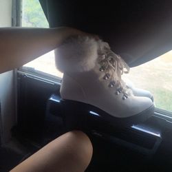 I Have These Winter Boots And I Don't Wear I'm Never Wore Them Before But They Do Have One Stain In The Side They Just Been Sitting In My Shoes Box