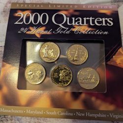 2000 Gold Plated Quarters