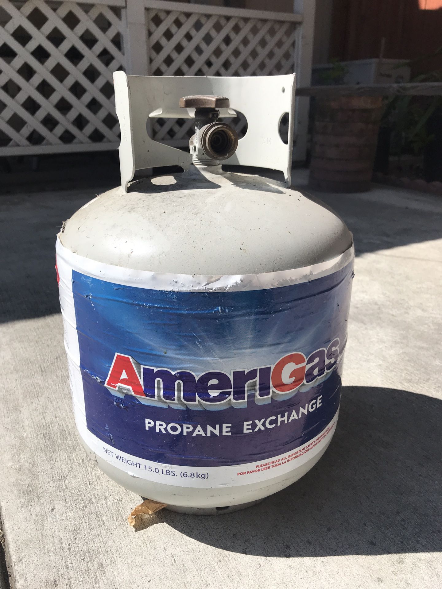 Free propane gas tank