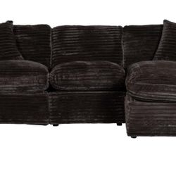 Brown Reclining Sectional Couch
