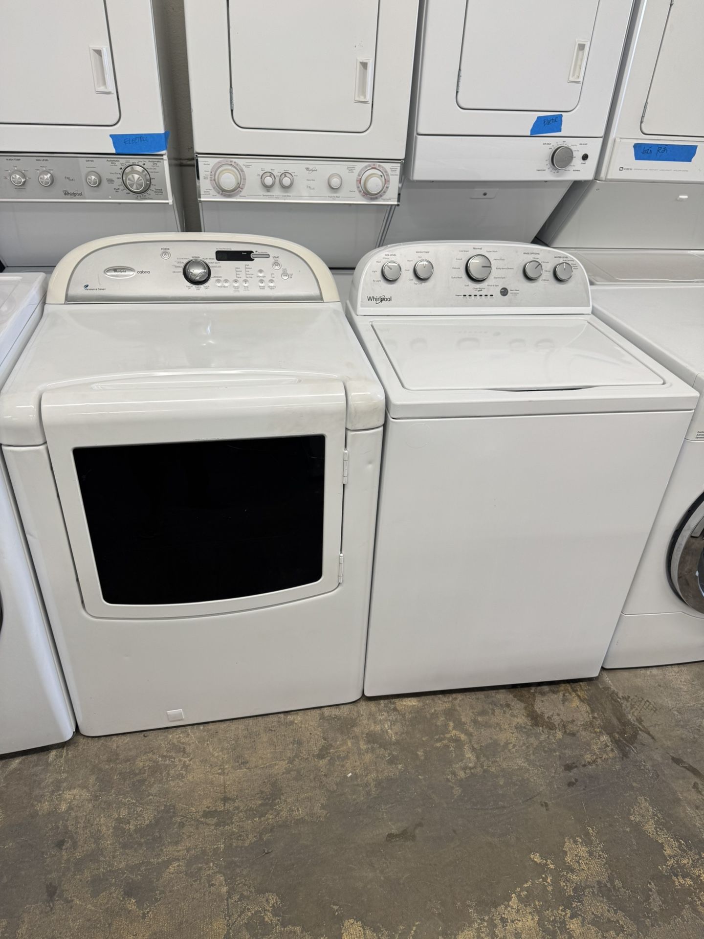 Used Whirlpool Washer and Gas Dryer (working) Heavy Duty ( Free Installation)