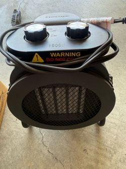 1500W Electric Space Heater with 90 Adjustable Angle, Overheat Protection