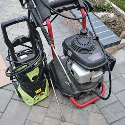 Honda Excell Pressure Washer 2500 PSI + Electric Pressure Washer