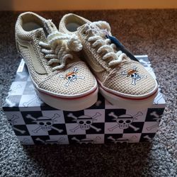 Vans X One Piece Collab (KIDS Size 12 Shoe) Read Desc.