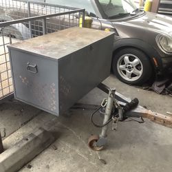 Tow hitch TRAILER 9'L X5'W  Tool Box Build On 
