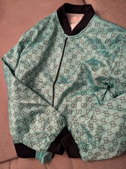 GG Monogram Satin Bomber Jacket