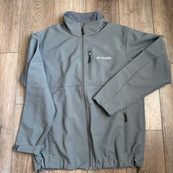 Columbia Mens Full Zip Fleece  Jacket Large EUC