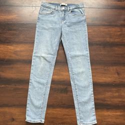 Little Girls Clothes Levi’s Light Wash Skinny Denim Jeans Size 12 Big Girls Fits Size 10/12
