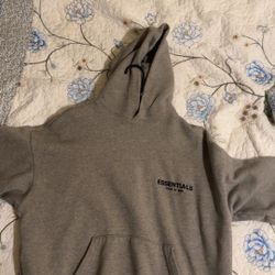 Dark Oatmeal Essentials Hoodie Size Xs