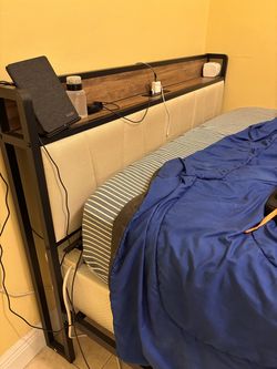 FREE - Full Size Bedframe , Mattress & Box Spring