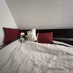 Queen Bed With Frame And Mattress Like New