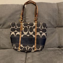 Denim Coach Purse