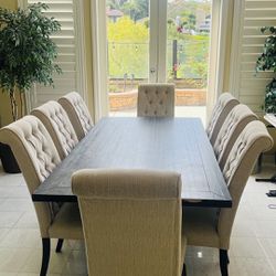 9 Pc Dining Table Set