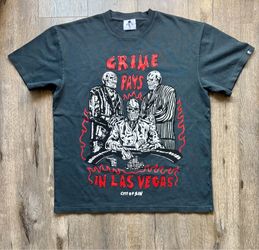 Warren Lotas Crime Pays Tee Mens Size XL