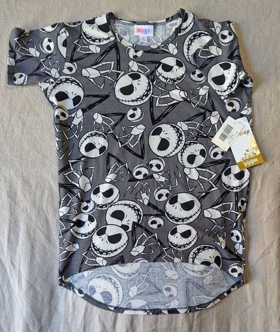 Disney x LuLaRoe Jack Skellington T-shirt - Juniors 8 *NWT*