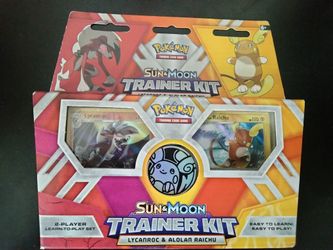 Pokémon TCG with the Sun & Moon Trainer Kit featuring Lycanroc & Alolan Raichu