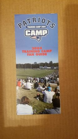 New England Patriots 2004 training camp fan guide Brady Champions