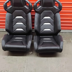 Pair of universal reclining seats with glides, 20.5 inches wide x 23 inches deep x 37 inches high, w