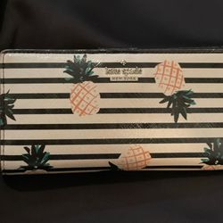 Kate Spade Pineapple Striped Wallet