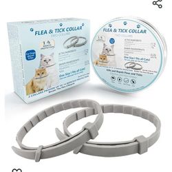 Flea Collar for Cats, Flea & Ticks Prevention. Two Collars Includes NEW IN BOX