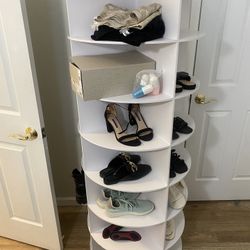 Shoe And Bag Closet Spinning Organizer 