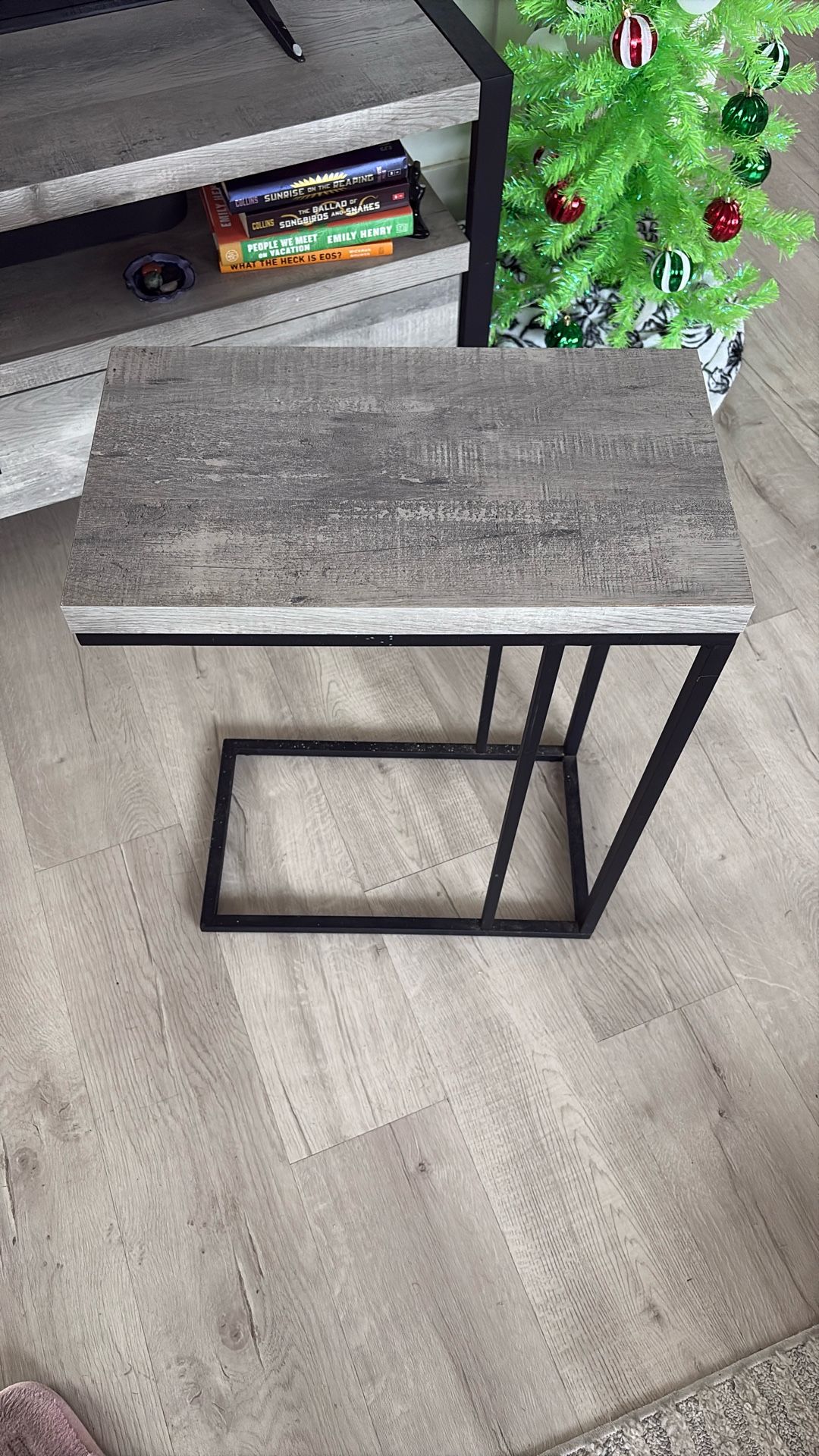 Gray Side Table