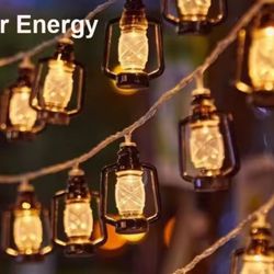 Camping Lantern String Lights Mini Kerosene Lamp 8 Modes For Indoor And Outdoor Garden Holiday Decoration