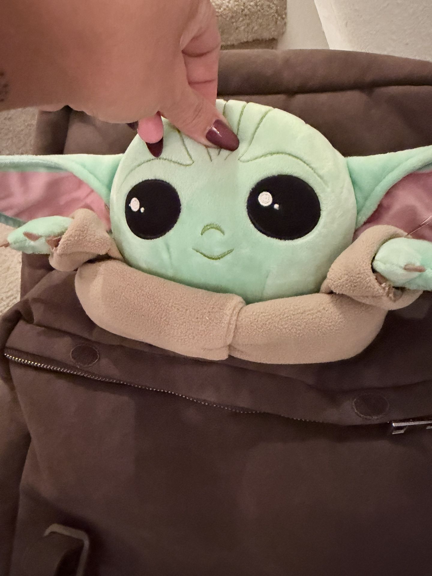 StarWars Celebration Anaheim 2020 Mandalorian Grogu The Child Brown Backpack NWT
