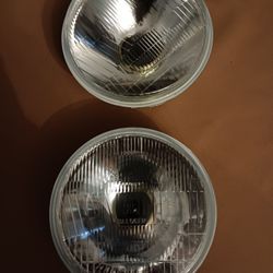 7×6 Inch Glass Lens H4 HID LED Halogen High Low Beam Headlights 