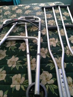 Walker And Crutches Like New