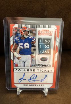 🔥 2020 Panini Contenders Draft Picks Jon Greenard RC Auto! 🔥