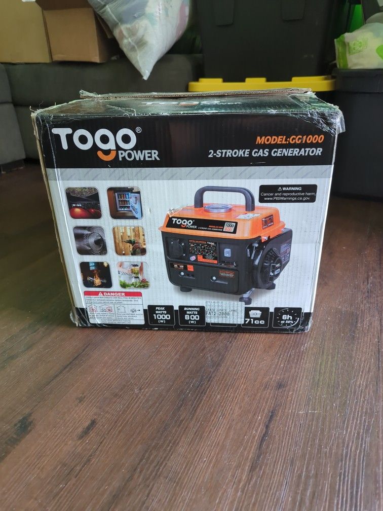 Togo Power 2-stroke gas generator for Sale in Chula Vista, CA - OfferUp