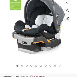 Chicco KeyFit 30 ClearTex 30 lbs Infant Car Seat - Pewter (Grey)