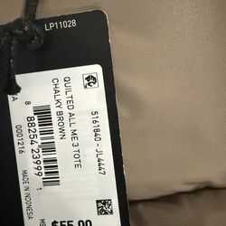 Chalky Brown tote bag made by adidas