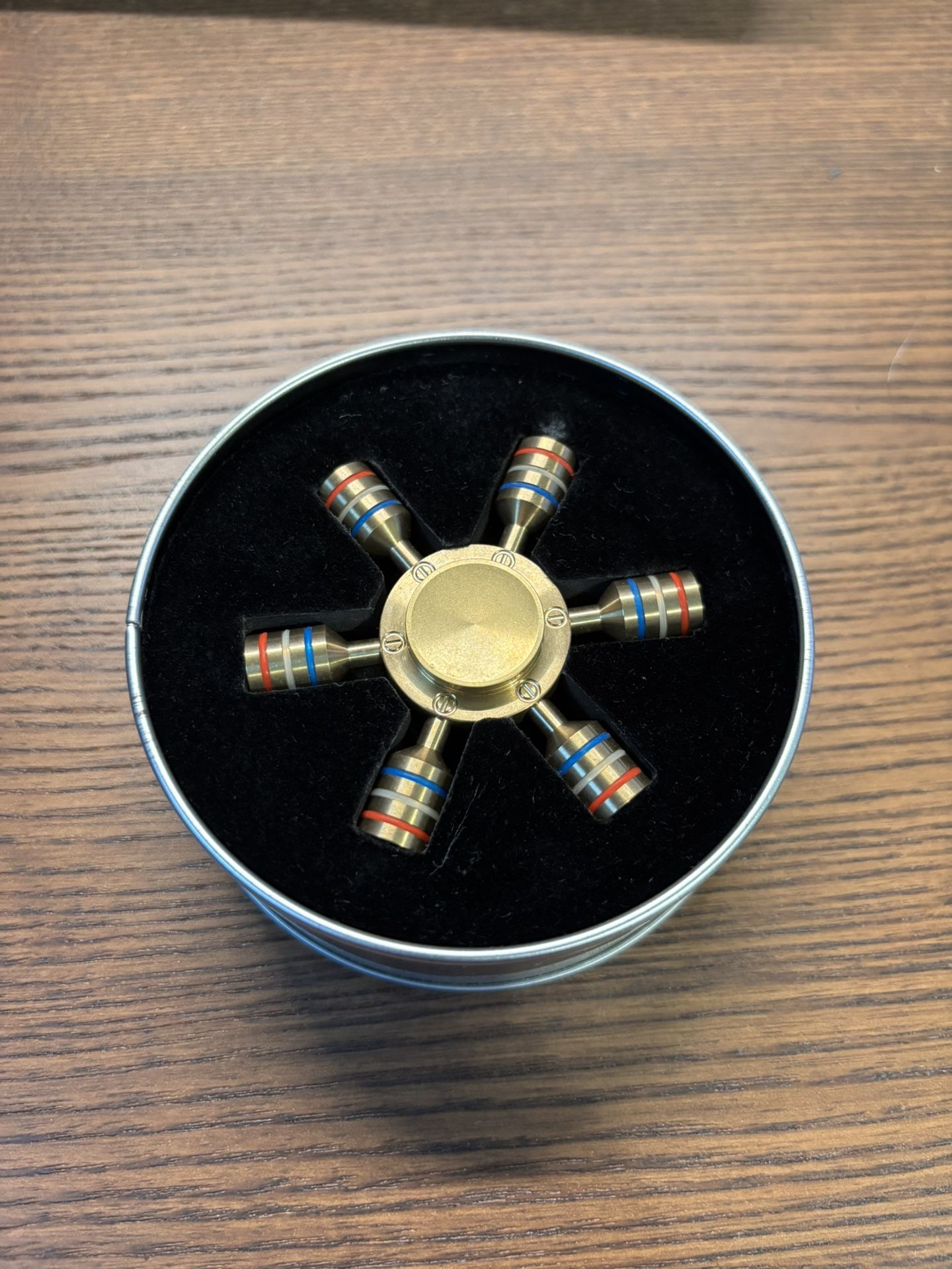 High-Quality Brass Decompression Metal Fidget Spinner - Great Condition!