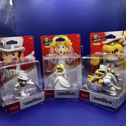 Mario Odyssey The Weeding Amiibo Set 