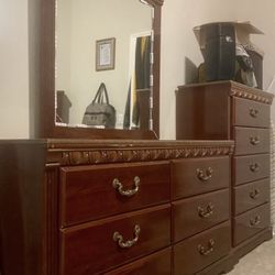 Dresser w/ Mirror & Tall Dresser