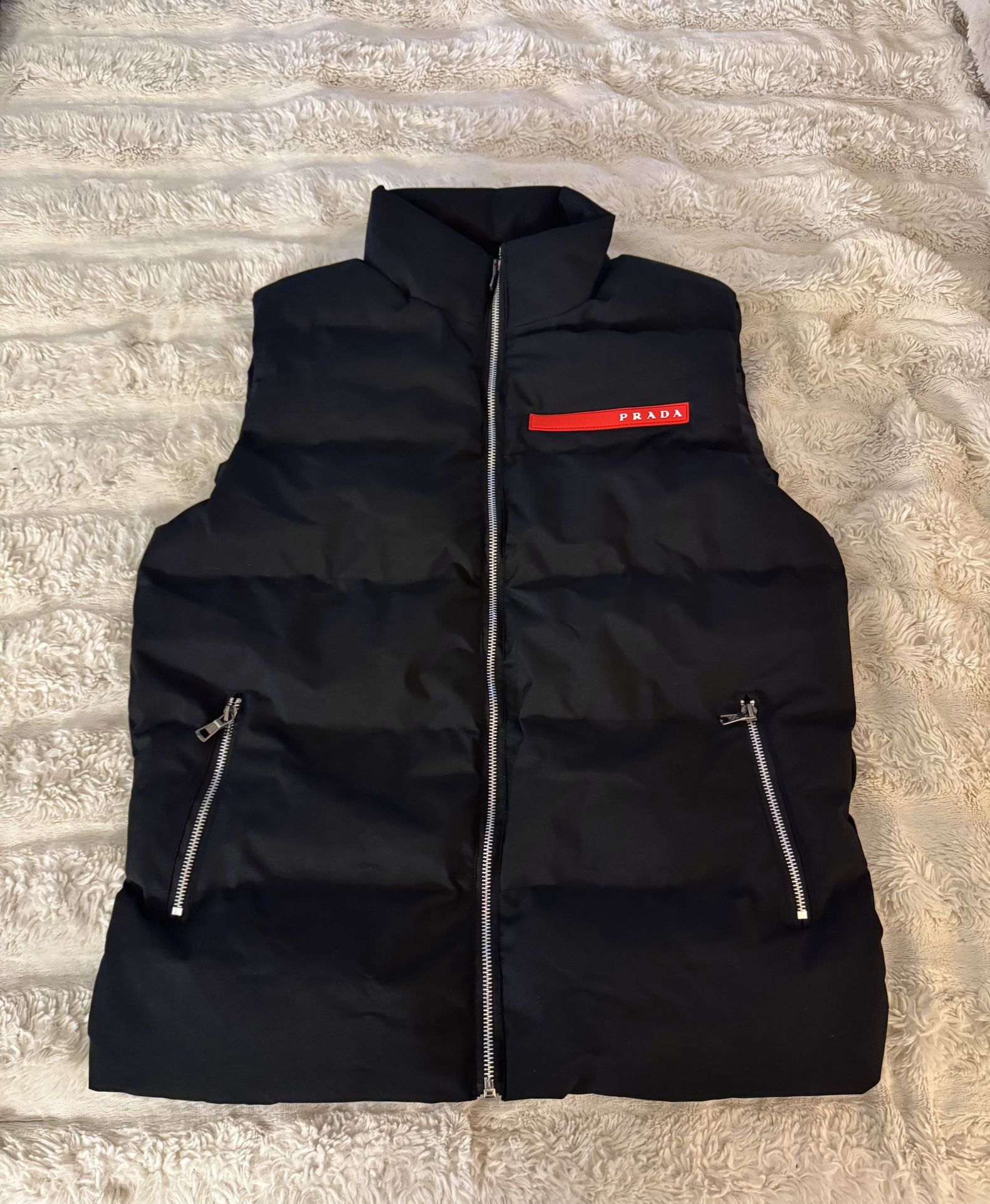 Men’s Black Prada Vest Size M/L $200 Price Is Firm 