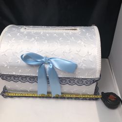 Wedding/ Baby Shower card gift treasure lace box