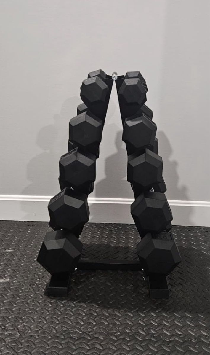 Dumbbells Set With Rack