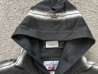 Supreme Supreme Black Stripe Logo Hoodie