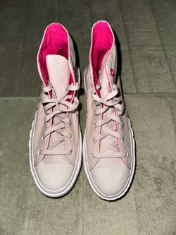 Beige Platform Converse