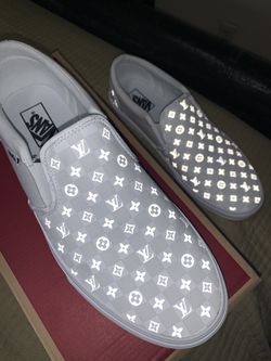 Custom Louis vuitton Vans slip on womens sneakers
