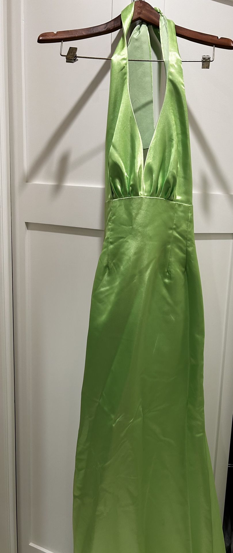 Evening Dress- Elegant Satin Gown - One of a kind