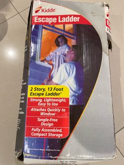 Scape ladder 13 ft 2 story $50 new (open box)